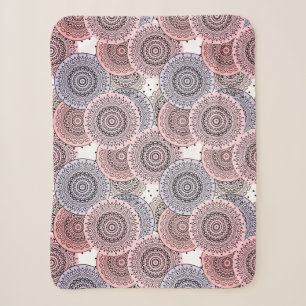 Retro, Retromuster, beige, grau, elegant Sherpadecke