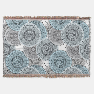Retro, Retromuster, blau und grau, elegant Decke