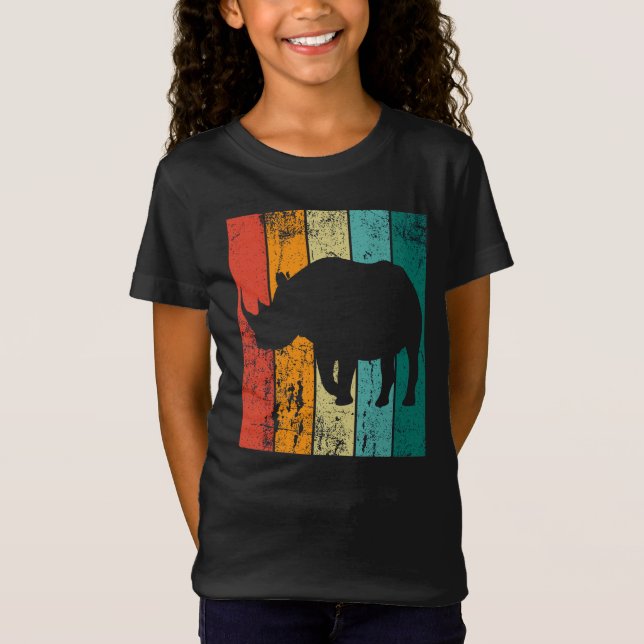 Retro Rhino T-Shirt (Vorderseite)