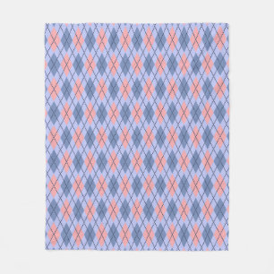 Retro rhombisches Muster. Fleecedecke