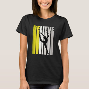 Retro Rhythmische Gymnastik Motivierend Inspiriere T-Shirt
