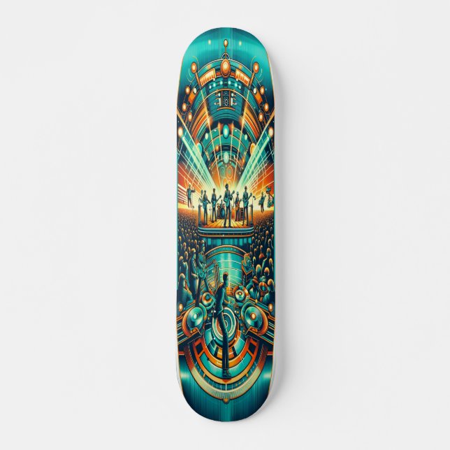 "Retro Rhythms Festival Deck" Skateboard (Vorne)