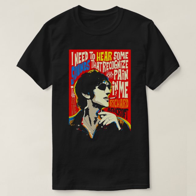 Retro Richard Art Ashcroft Cooles Grafikgeschenk T-Shirt (Design vorne)