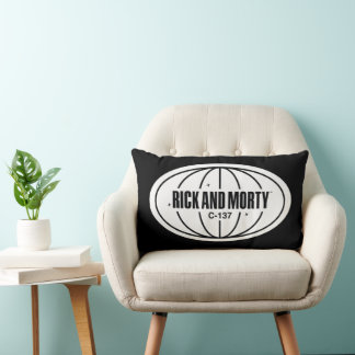 Retro Rick und Morty C-137 Dimension Abzeichen Lendenkissen