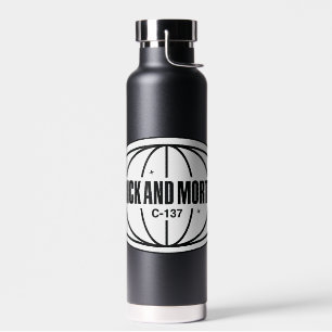 Retro Rick und Morty C-137 Dimension Abzeichen Trinkflasche