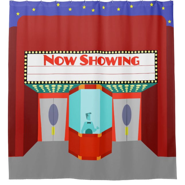 Rétro rideau en douche de salle de cinéma (Devant)