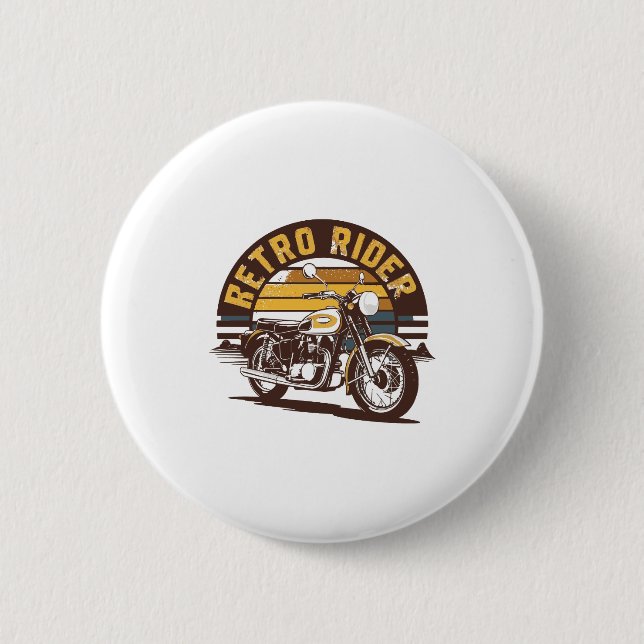 Retro Rider � Motorcycle Button (Vorderseite)
