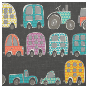 Retro-Rides Graphit Stoff