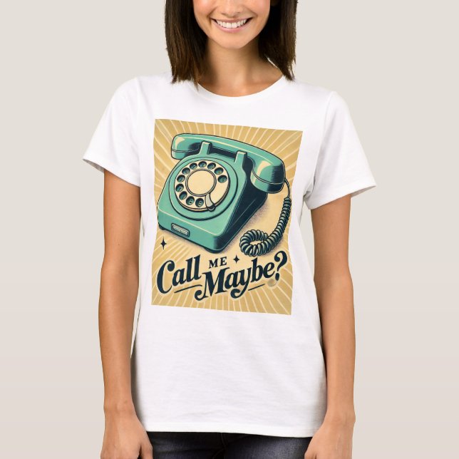 Retro Ringback - Nennen Sie mich vielleicht? T-Shirt (Vorderseite)