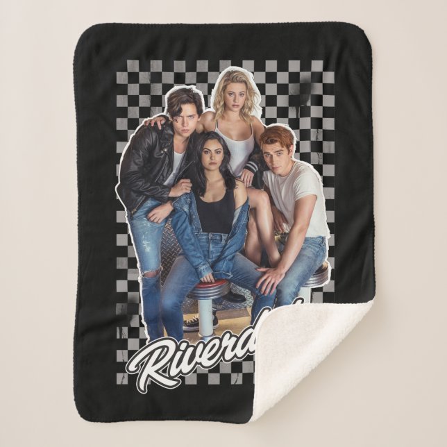 Retro Riverdale Group Graphic Sherpadecke (Vorderseite)