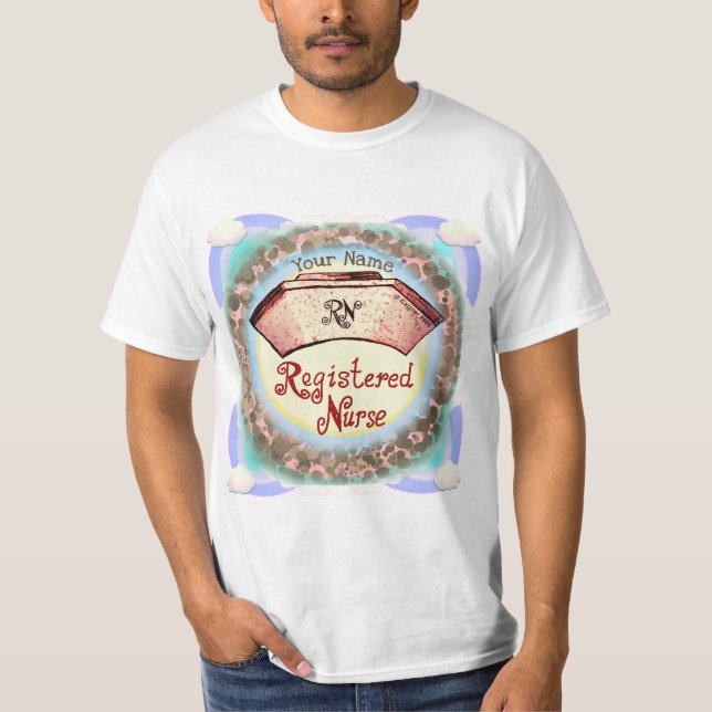 Retro RN Nurse Cap T-Shirt (Vorderseite)