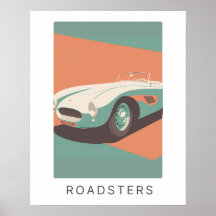 Retro-Roadster in Pastellfarben | Transport