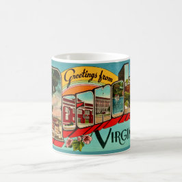Retro  Roanoke, VA Coffee Mug Kaffeetasse