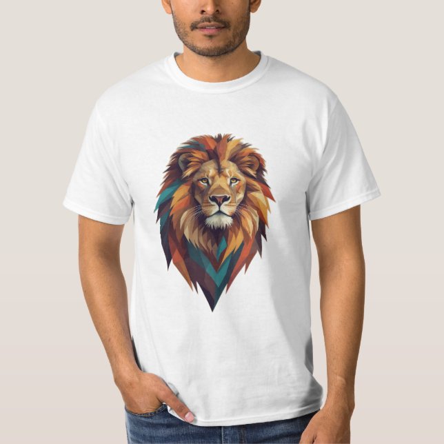 Retro Roar: Designs für geometrische T - Shirt für (Vorderseite)
