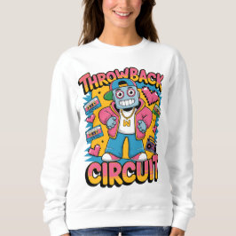 Retro Robot 90er-Jahre Hip Hop Design - Fun Cartoo Sweatshirt