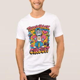 Retro Robot 90er-Jahre Hip Hop Design - Fun Cartoo Tri-Blend Shirt