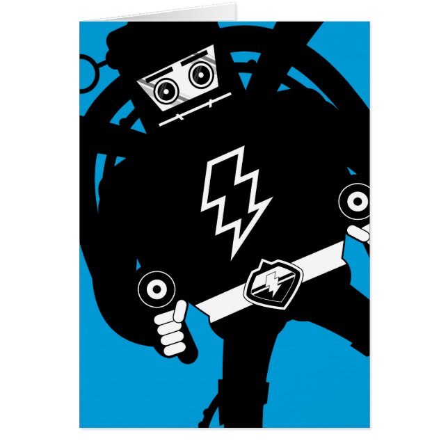 Rétro robot de géant de la science-fiction (Devant)
