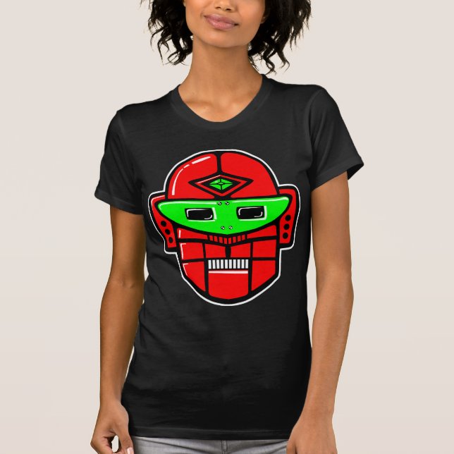 Retro Robot Head - Maßgeschneidert T-Shirt (Vorderseite)