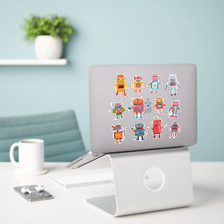 Retro Robot Rendezvous Sticker Collection