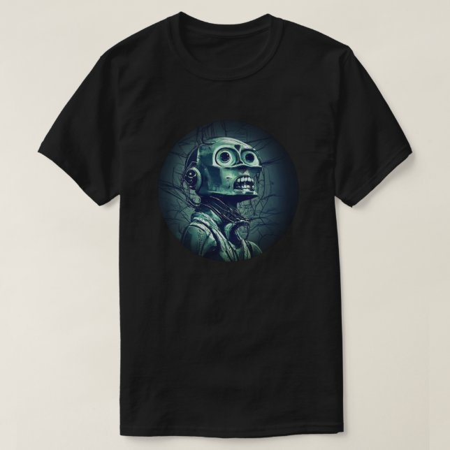 Retro Robot T - Shirt (Design vorne)