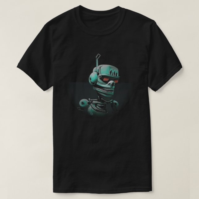 Retro Robot T - Shirt (Design vorne)