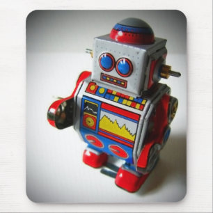 Retro Roboter mousepad