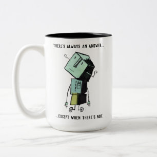 Retro-Roboter-Tasse Zweifarbige Tasse