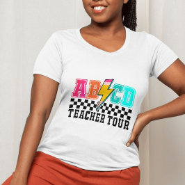 Retro Rock ABCD Blitzschlag - Fettfarbe T-Shirt