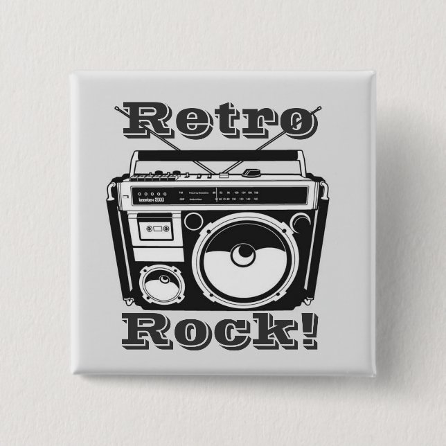 Retro Rock! Button (Vorderseite)