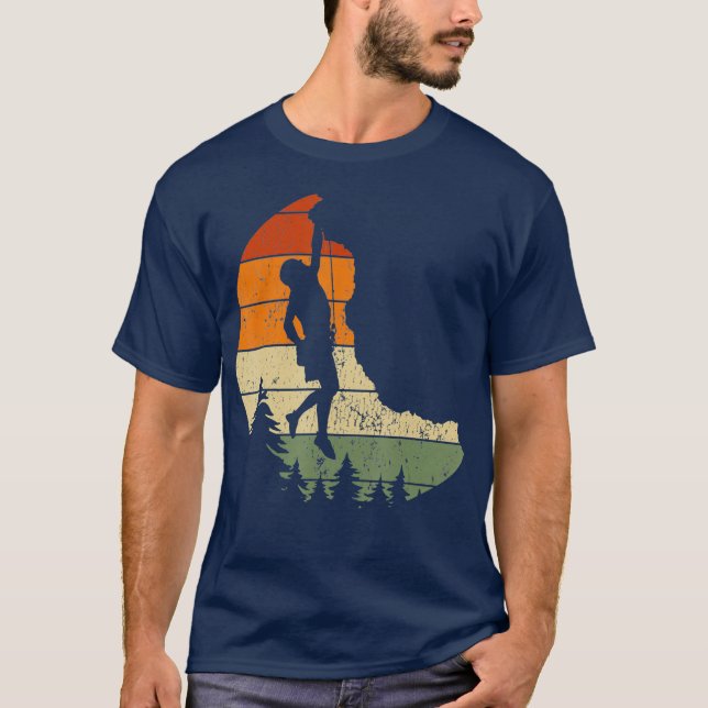 Retro Rock Climber Vintag T-Shirt (Vorderseite)