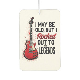 Retro Rock Gitarre Klassische Musik Nostalgie Desi Autolufterfrischer
