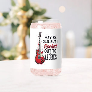 Retro Rock Gitarre Klassische Musik Nostalgie Desi Dosenglas