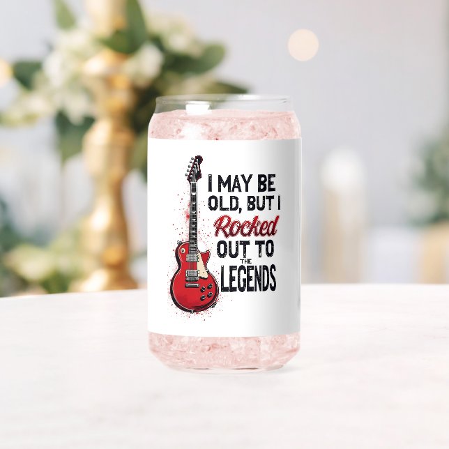 Retro Rock Gitarre Klassische Musik Nostalgie Desi Dosenglas (Insitu (Hochzeit))