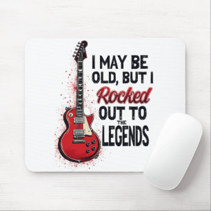 Retro Rock Gitarre Klassische Musik Nostalgie Desi Mousepad