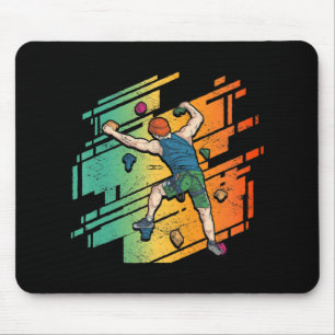 Retro Rock Klettergarten Mousepad