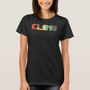 Retro Rock Klettergarten Vintager Bergsee T-Shirt