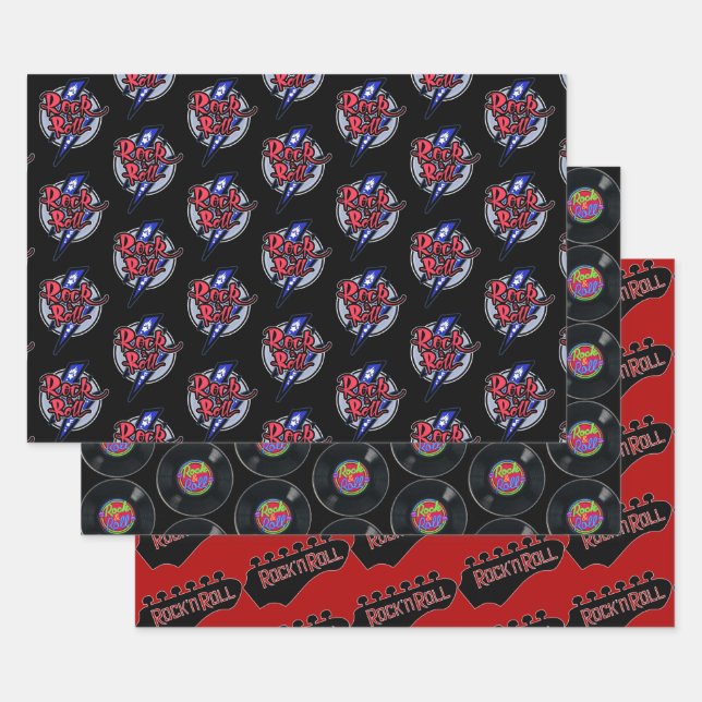 Retro Rock & Roll Collection Geschenkpapier Set (Set)
