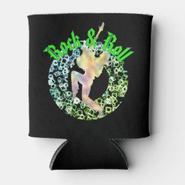 Retro Rock & Roll Silhouette Cooler - feine Gitarr Dosenkühler