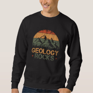 Retro Rock Science Paläontologie Geologie Sweatshirt