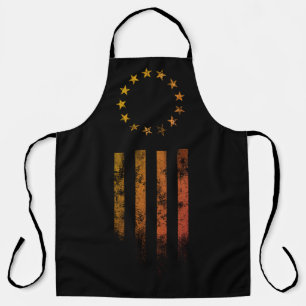 Retro Rock Sonnenuntergang Grill 13 Sterne Amerika Schürze