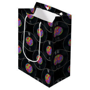 Retro Rock-u. Rollenvinyl Mittlere Geschenktüte