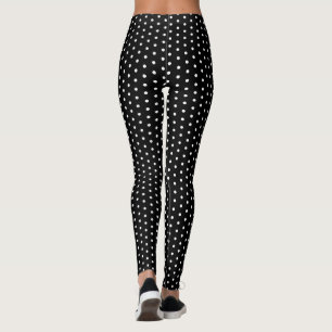 Retro Rockabilly schwarze Punkte-Leggings-Hose Leggings