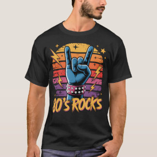 Retro Rockbands der 80er Jahre Eighties 80er Party T-Shirt