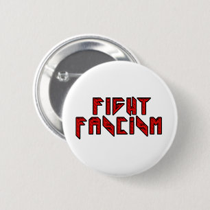 Retro Rocker - Faschismus bekämpfen Button