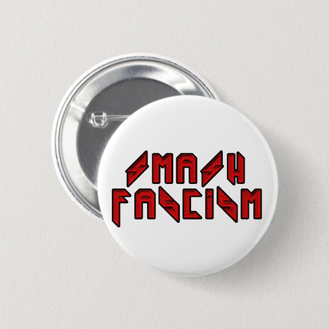Retro Rocker - Schmutz Faschismus Button (Vorne & Hinten)