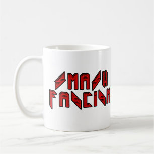 Retro Rocker - Zerschmettert den Faschismus Kaffeetasse
