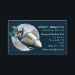 Retro RocketversuchsVisitenkarten Visitenkarte<br><div class="desc">Erfahrene Piloten der Retro Rakete stimmen zu: es ist kein Gebrauch, der die Sperre des Strahls Y niederreißt oder die Monde von Saturn in Umlauf bringt, es sei denn Sie sich mit einer klaren, beruflichen Geschäftskarte versehen haben, um Leute zu lassen, wie man Sie erreicht. Es ist kalt und dort...</div>