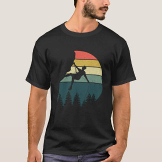 Retro Rockkletterer Berg Vintage T-Shirt