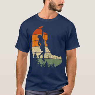 Retro Rockklettern Vintage Kletterer T-Shirt