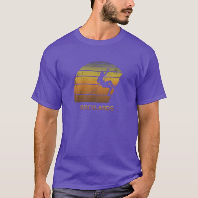 Retro Rocklands South Africa Rock Climbing Fan gif T-Shirt (Vorderseite)